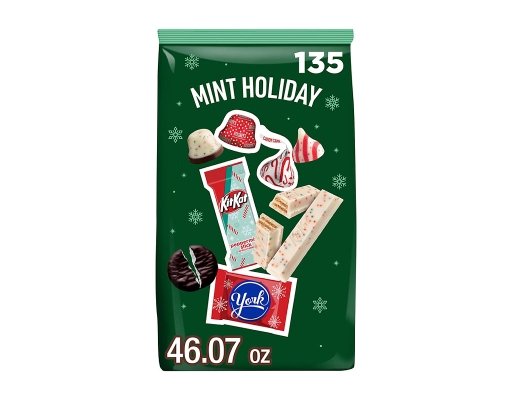 Kit Kat, and York Peppermint Patties Christmas Candy Bulk Bag, 135 count. Hersheys image 0
