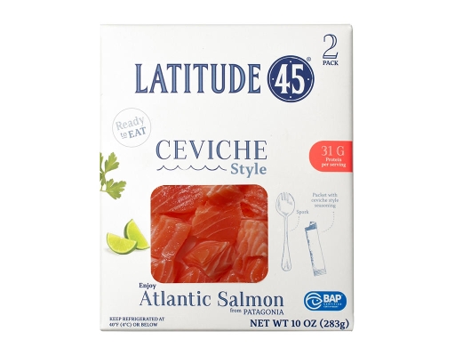 Ceviche Style Atlantic Salmon, Lightly Smoked, Salmon Cubes, 2 pack, 5 oz. each Latitude 45 image 0
