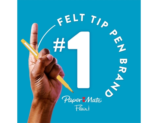 Flair Felt Tips Pens, Classic and Scented Pens, 18 count. Paper Mate image 2
