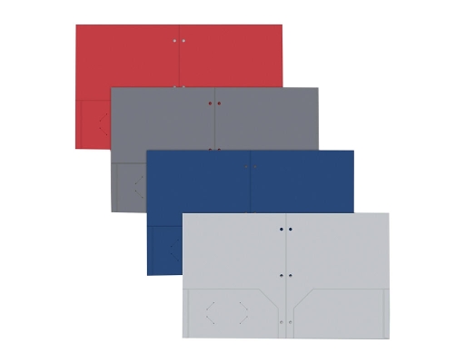3 Hole Pole Pocket Folders - 12 pack. Excello Brands image 0