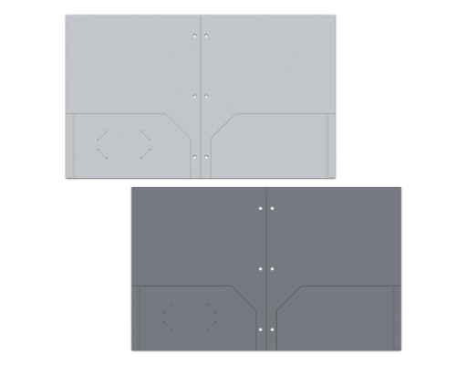 3 Hole Pole Pocket Folders - 12 pack. Excello Brands image 3