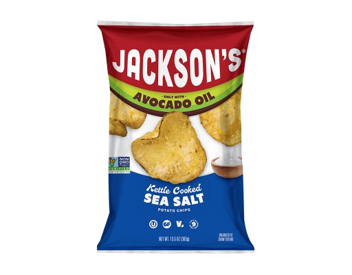Jackson's Sea Salt Avocado Oil Classic Kettle Potato Chips, 13.5 oz.