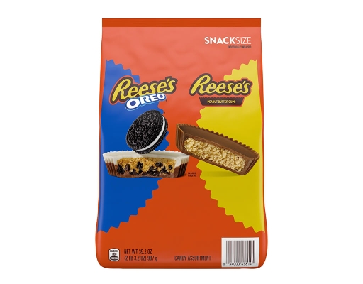 Reese's Oreo Assorted Flavored Snack Size Peanut Butter Cups, 35.2 oz.