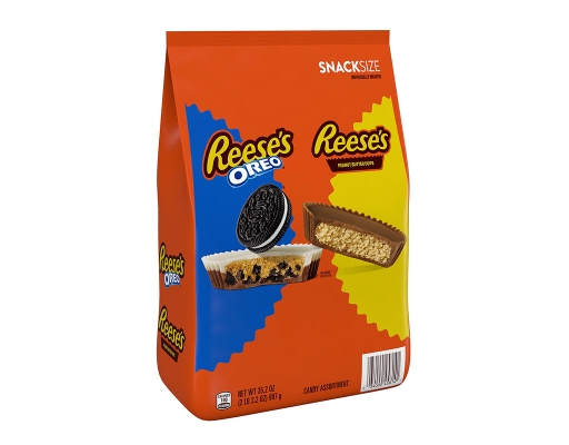 Reese's Oreo Assorted Flavored Snack Size Peanut Butter Cups, 35.2 oz.