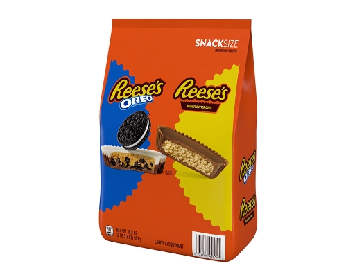 Reese's Oreo Assorted Flavored Snack Size Peanut Butter Cups, 35.2 oz.