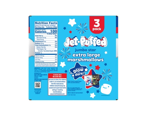 Jet-Puffed Jumbo Star Marshmallows, Extra Large Star-Shaped ...