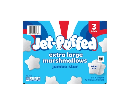 Jet-Puffed Jumbo Star Marshmallows, Extra Large Star-Shaped ...