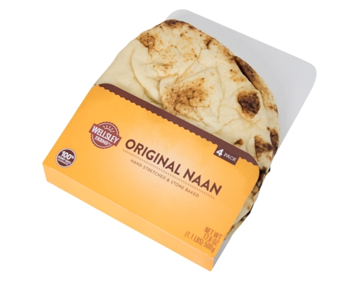 Wellsley Farms Original Naan, 4 count