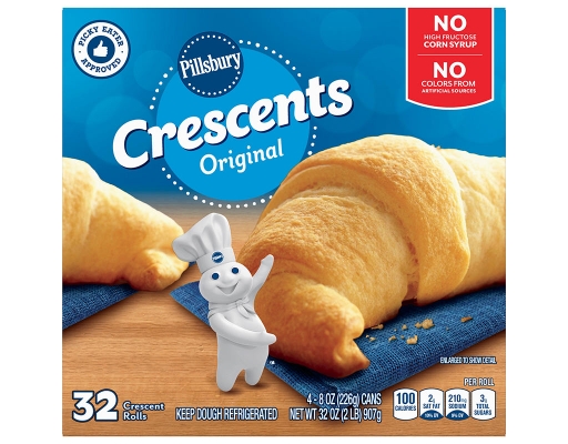 Original Crescent Rolls, Bakes 32 Rolls, 4 pack, 8 oz. Pillsbury image 0