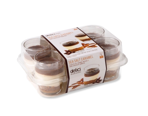 Sea Salt Caramel Mousse, 6 count Delci image 0