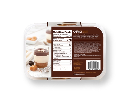 Sea Salt Caramel Mousse, 6 count Delci image 5