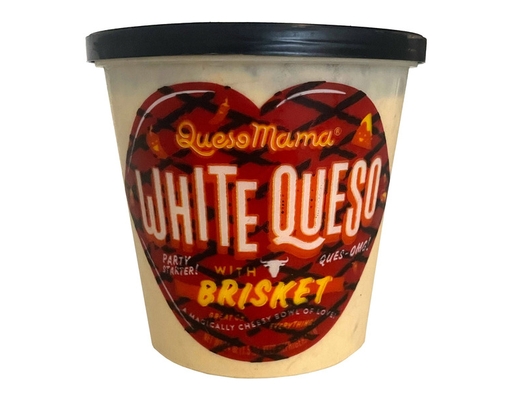 Queso Mama White Queso with Brisket, 24 ounce
