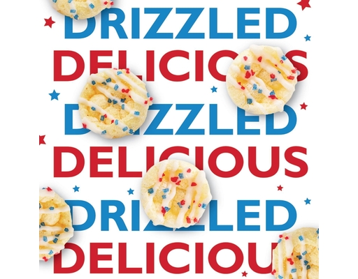 Drizzilicious USA 250 Birthday Cake Mini Rice Cakes, 8 oz.