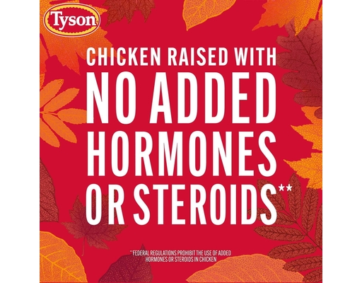 Thanksgiving Turkey-Shaped Fully-Cooked Chicken Nuggets, Frozen, 56 oz. Tyson image 7