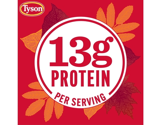 Thanksgiving Turkey-Shaped Fully-Cooked Chicken Nuggets, Frozen, 56 oz. Tyson image 5