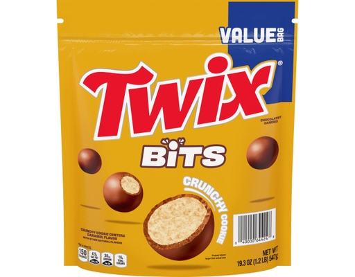 Twix Bits Crunchy Cookie Chocolate Candy, Value Size, 19.3 oz.