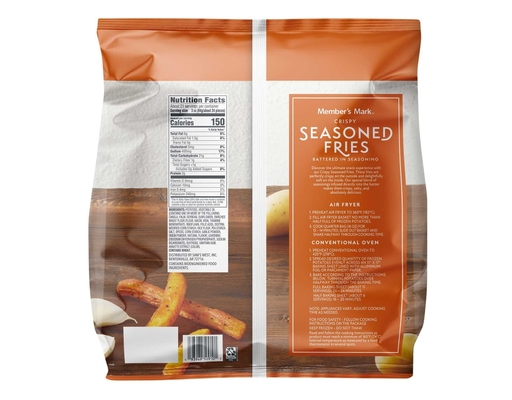Member's Mark Seasoned French Fries, Frozen, 64 oz.