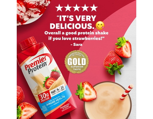 Premier Protein 30g High Protein Shake, Strawberries & Cream 11 fl. oz ...