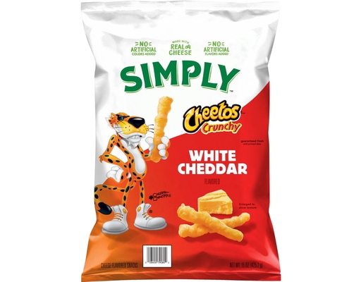 Simply Cheetos White Cheddar Cheese Snacks, 15 oz.