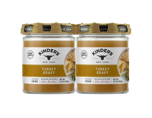 Roasted Turkey Liquid Gravy 14.1 oz., 2 pack. Kinder's image 0