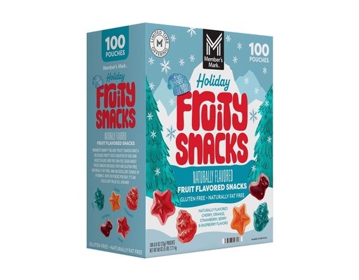 Holiday Fruity Snacks Variety Pack, 0.8 oz., 100 count Member's Mark image 0