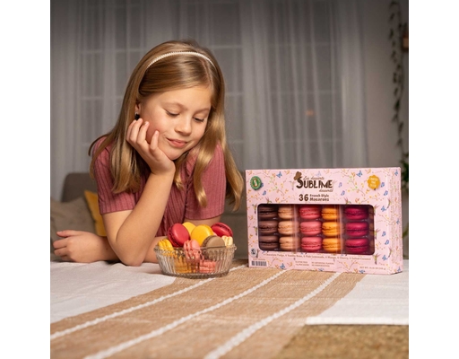Sublime Desserts Macarons Assorted Flavors, Frozen, 36 count