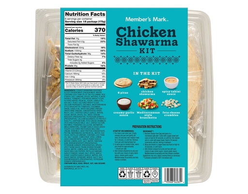 Member's Mark Chicken Shawarma Kit, 37 oz.