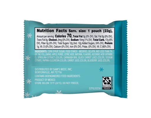 Holiday Fruity Snacks Variety Pack, 0.8 oz., 100 count Member's Mark image 1