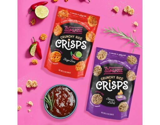 Wowza Crunchy Rice Crisps Korean BBQ, 9.2 oz.