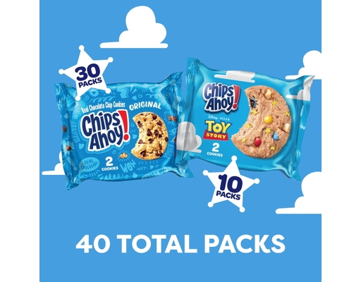 Chips Ahoy Toy Story Cookies Variety Pack, 40 pack.
