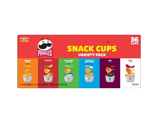 Pringles Snack Stacks Variety Pack Chips, 0.67 oz., 36 count