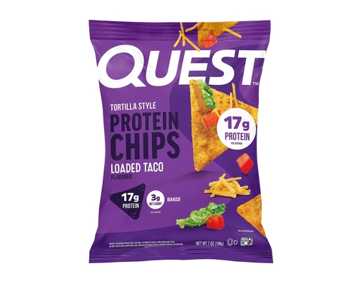 Quest Loaded Taco Flavored Protein Tortilla Chips, 7 oz.