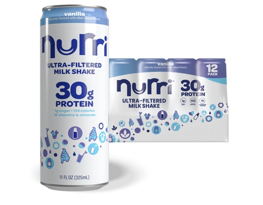 Nurri 30g Protein Vanilla Milk Shake 11 fl. oz., 12 pack
