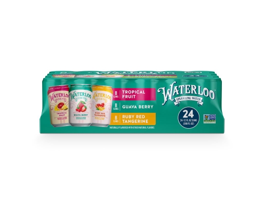 Waterloo Sparkling Water Variety Pack 12 fl. oz., 24 pack
