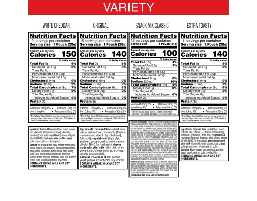 Snack Time Mix Variety Pack, 1 oz., 50 pack Cheez-It image 1