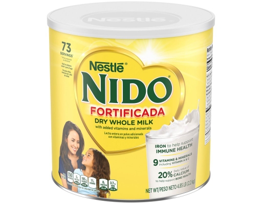 NIDO Fortificada Dry Whole Milk Powder, 4.85 Pound