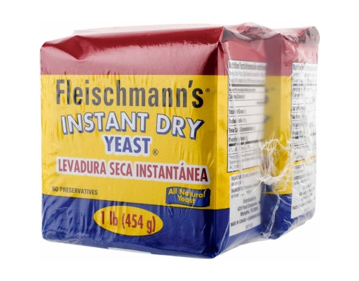thumbnail image 2 of Fleischmann's Instant Dry Yeast – 1 Lb (2-Pack) – For Oven Or Bread Machines 2 of 4