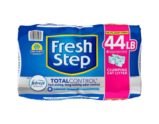 Fresh step total control with febreze cat litter top
