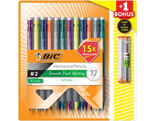 Matic Grip Mechanical Pencil, HB #2, 0.7mm, 32 Pencils BIC image 0