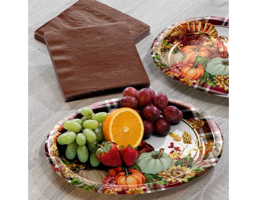 Thanksgiving disposable plates best sale