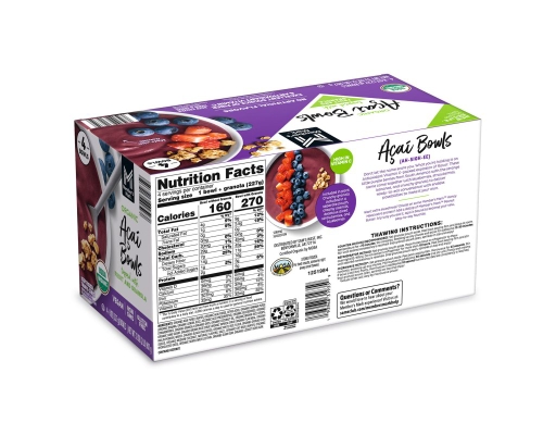 Member's Mark Organic Acai Bowl, Frozen, 8 oz., 4 count