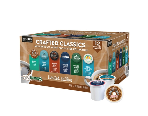 Keurig Crafted Classics Coffee K-Cup Pod Variety Pack, 72 count