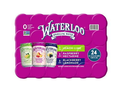Waterloo Sparkling Water, Variety Pack, 12 fl oz, 24 count