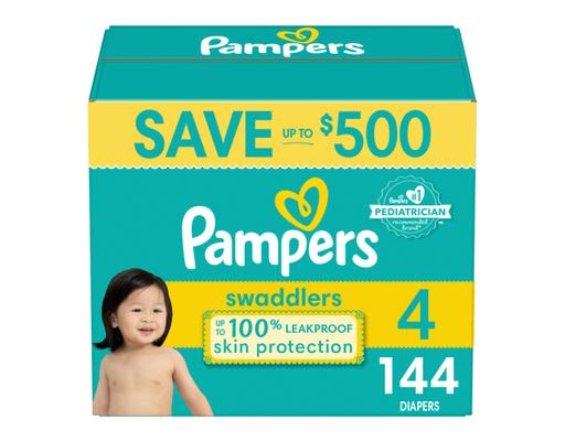 Pampers Swaddlers Baby Diapers Size 144 ct