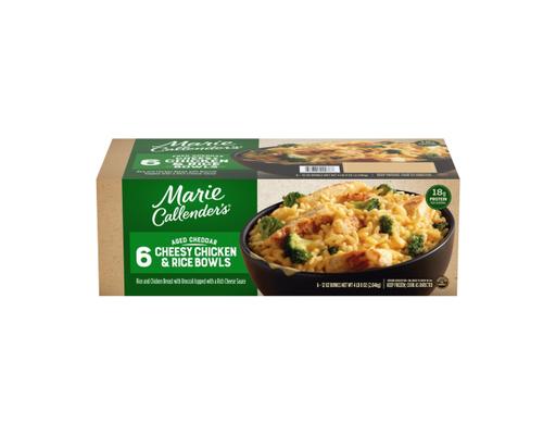 Marie Callender's Aged Cheddar Cheesy Chicken & Rice Bowls, 6 pack
