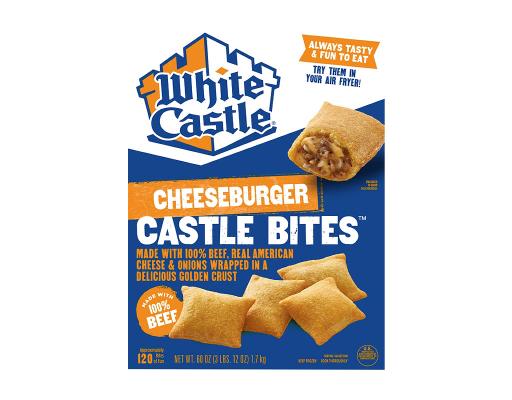 White Castle Cheeseburger Castle Bites, Frozen, 40 oz.