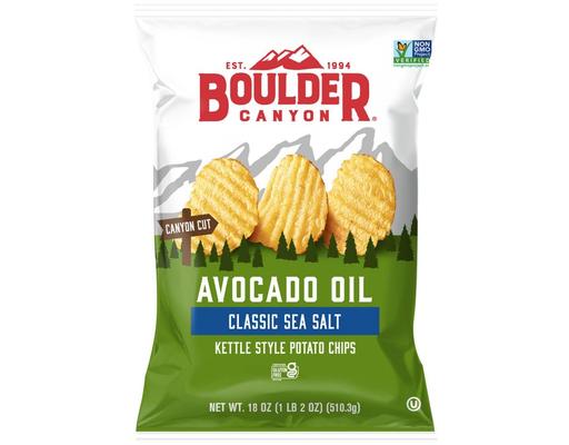 Avocado Oil Potato Chips, 18 oz. Boulder Canyon