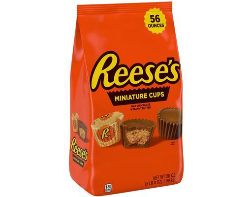 Miniatures Milk Chocolate Peanut Butter Cups Candy, 56 oz. Reese's