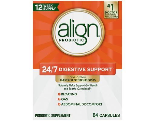Probiotic Digestive Support Supplement Capsules, 84 ct Align