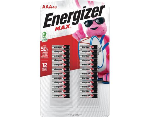 MAX AAA Alkaline Batteries, 48 pack Energizer